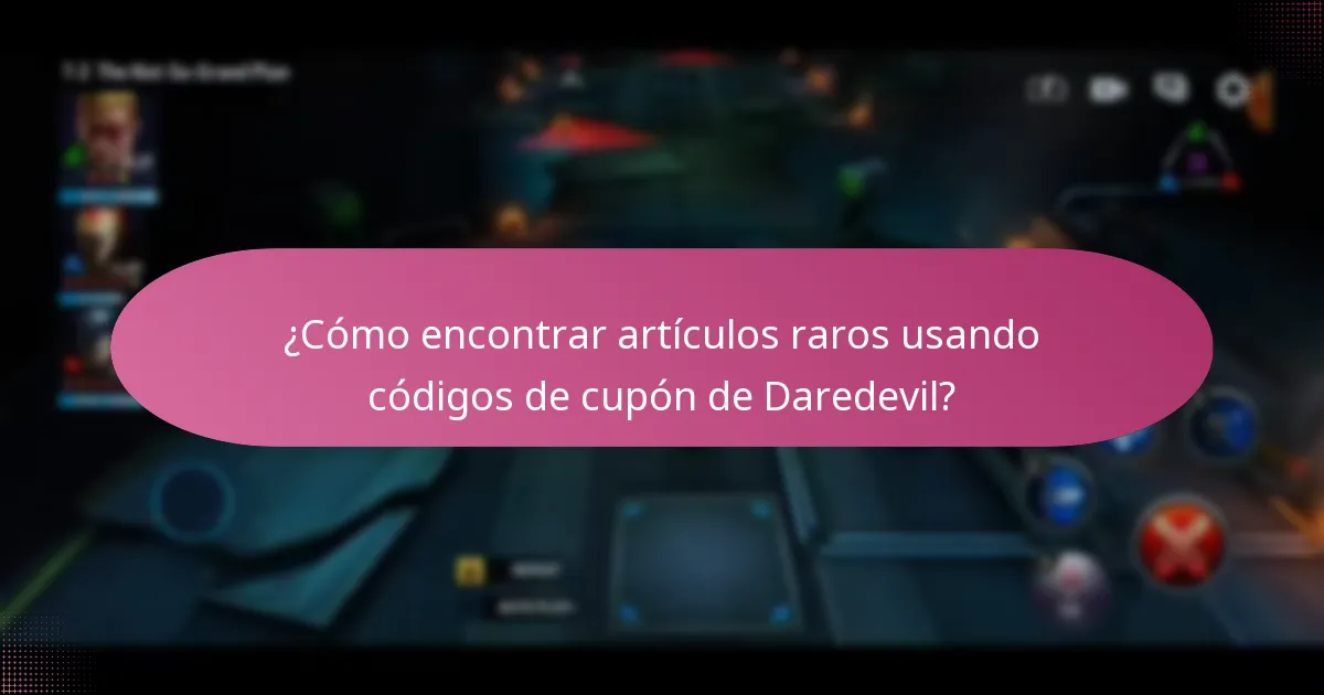 ¿Cómo encontrar artículos raros usando códigos de cupón de Daredevil?