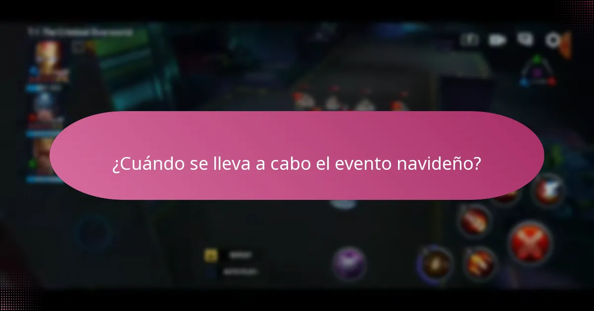 ¿Cuándo se lleva a cabo el evento navideño?