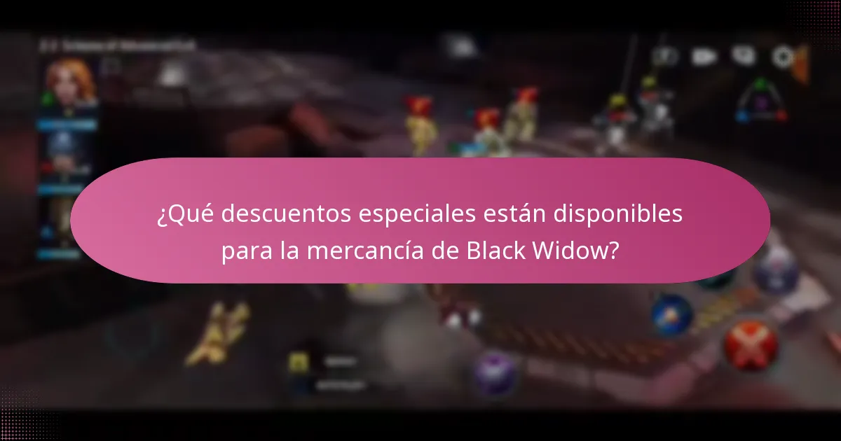 ¿Qué mejoras de personaje están disponibles para Black Widow?