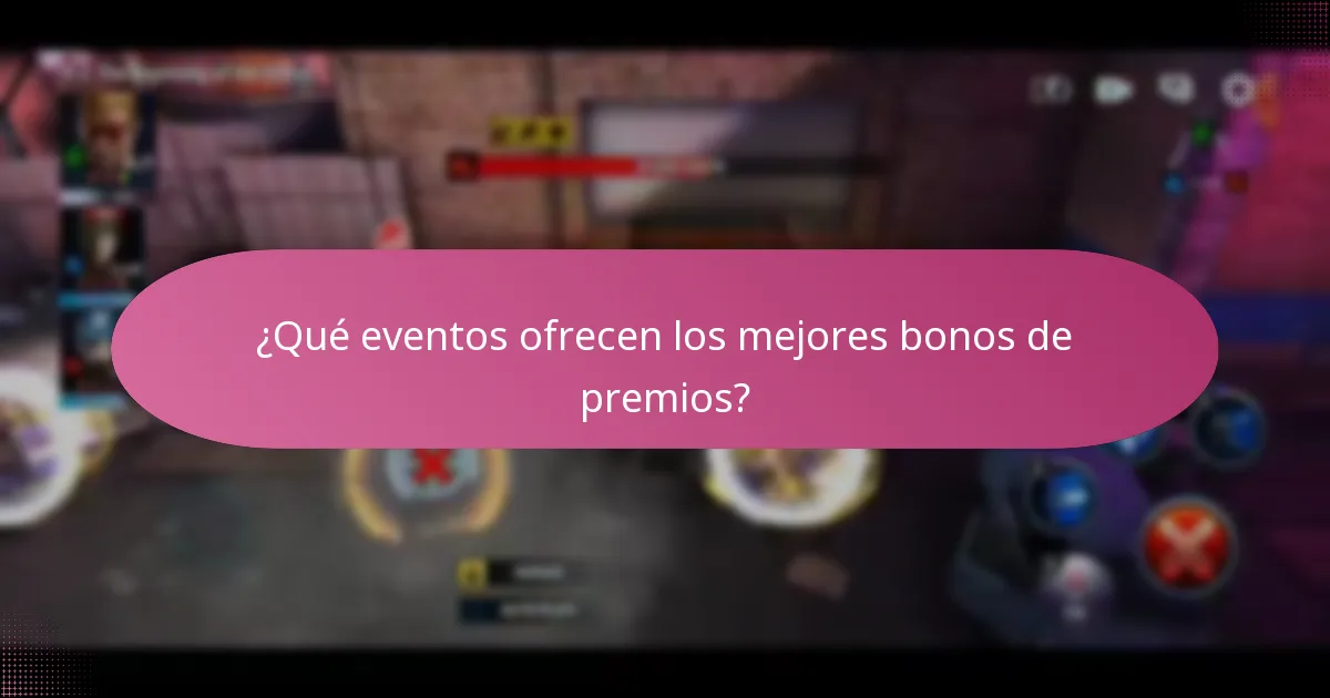 ¿Qué eventos ofrecen los mejores bonos de premios?