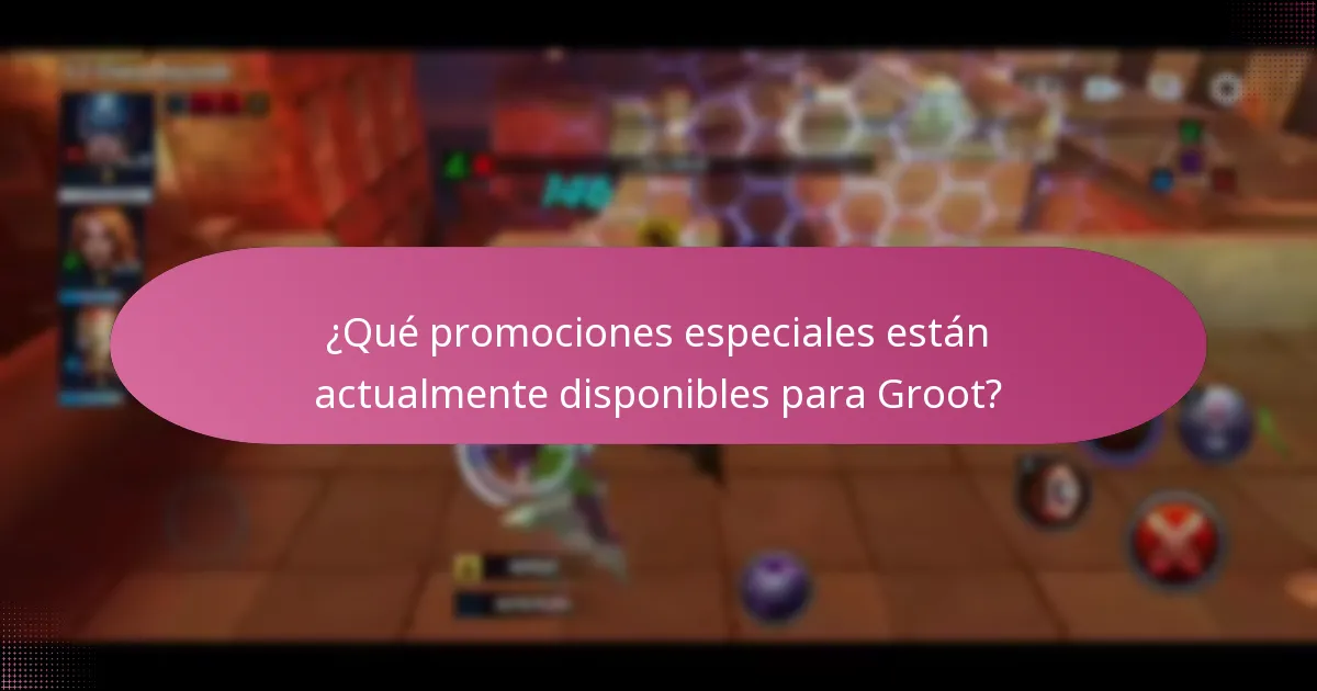 ¿Cómo funcionan las mejoras de personajes para Groot?
